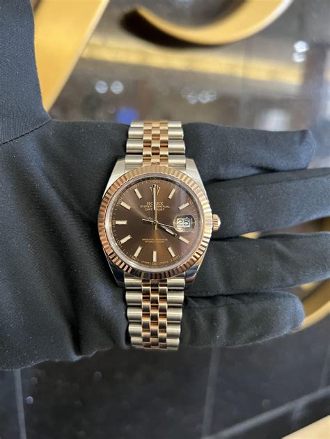 rolex box of chocolate|Rolex datejust 41mm chocolate dial.